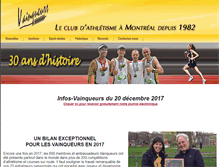 Tablet Screenshot of clubvainqueurs.com